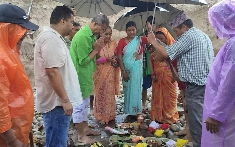 गोदावरी १० मा २ लाख २५ हजार लिटर क्षमताको खानेपानी आयोजनाको शिलन्यास