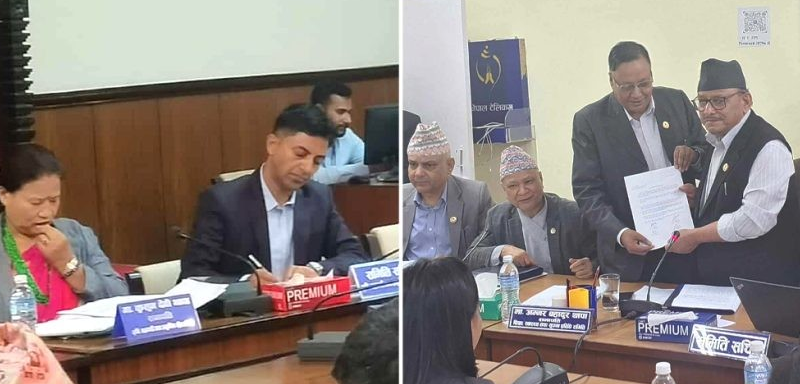 कुलिङ पिरियडको असर : भूमि र शिक्षा विधेयकमा सांसदले आफैं गरे हस्ताक्षर