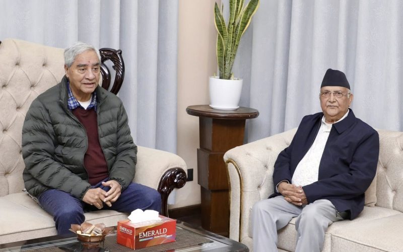 कांग्रेस–एमालेलाई ‘एक्जिट’ बिनाको सुरूङमा हाल्दै देउवा–ओली